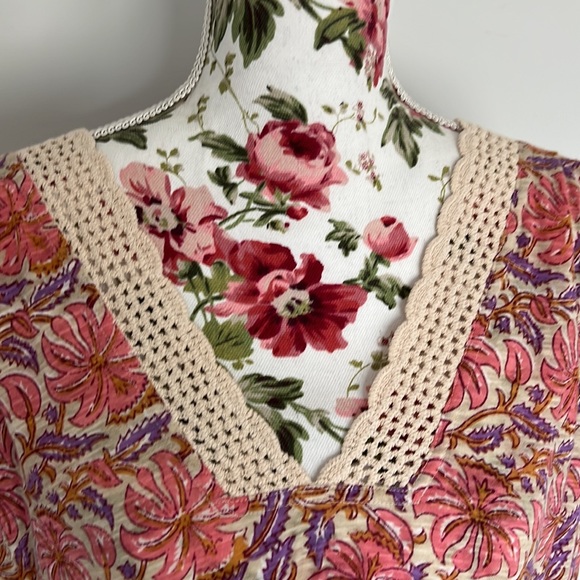 🎉HP🎉NWT Free People Leilani Floral Lace Crop Top - Picture 8 of 15